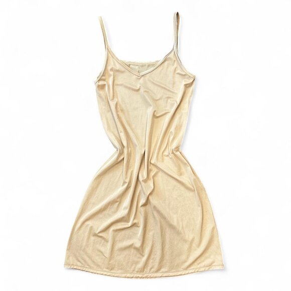 Vintage Nude Slip Dress - Picture 1 of 4